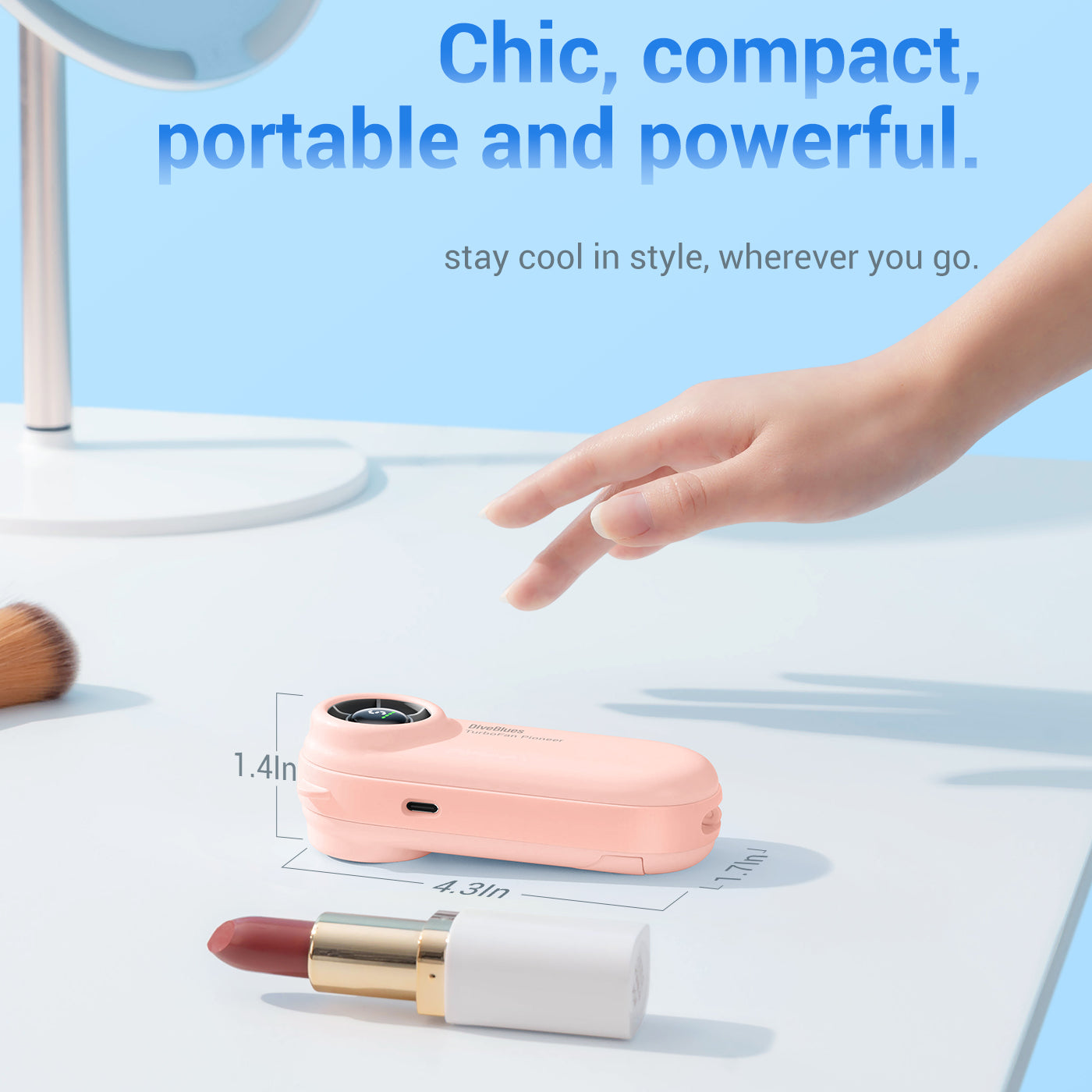 Chic,compactportable and powerful.
