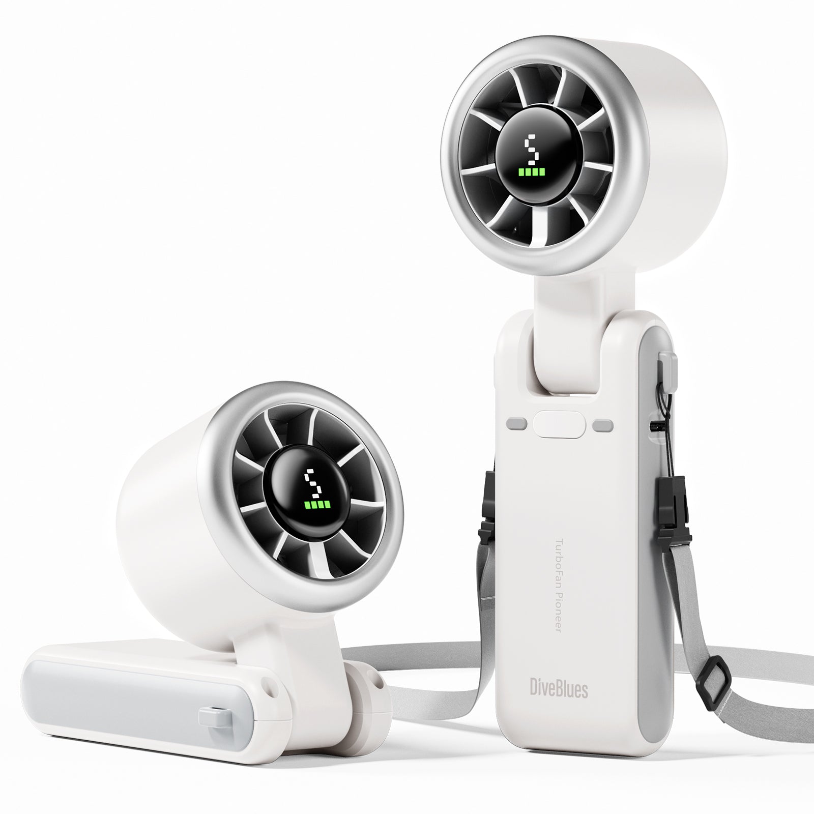 Diveblues Portable Turbo Handheld Fan N607D